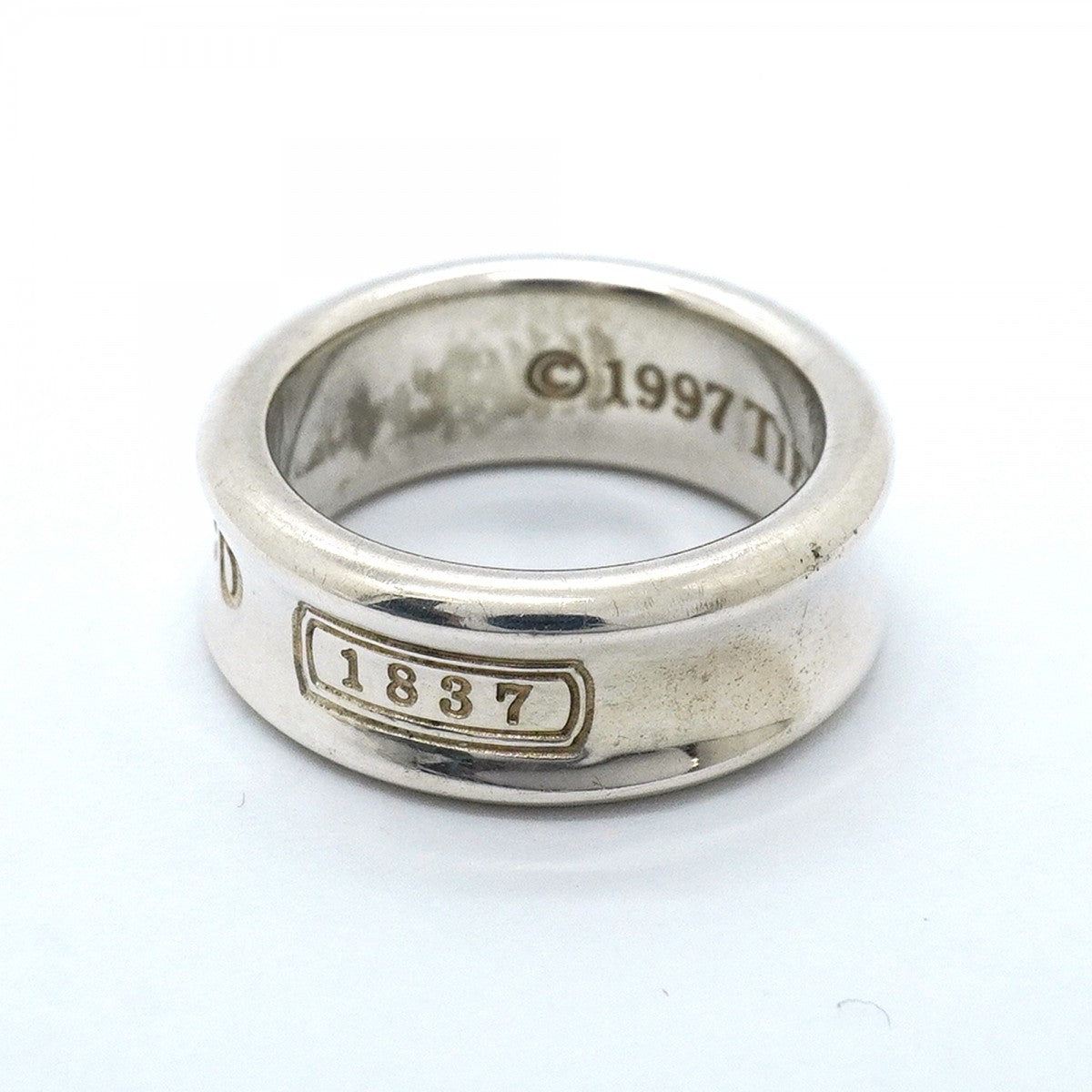 【6jfb0786】ティファニー リング ナロー シルバー925 7.5号【中古】レディース