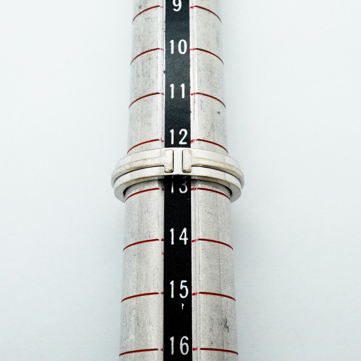 【6jfb0789】ティファニー リング Tナロー K18WG ホワイトゴールド 12.5号【中古】レディース