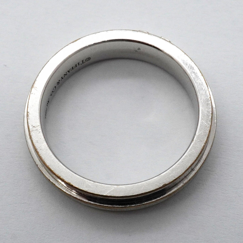 【6jfb0789】ティファニー リング Tナロー K18WG ホワイトゴールド 12.5号【中古】レディース