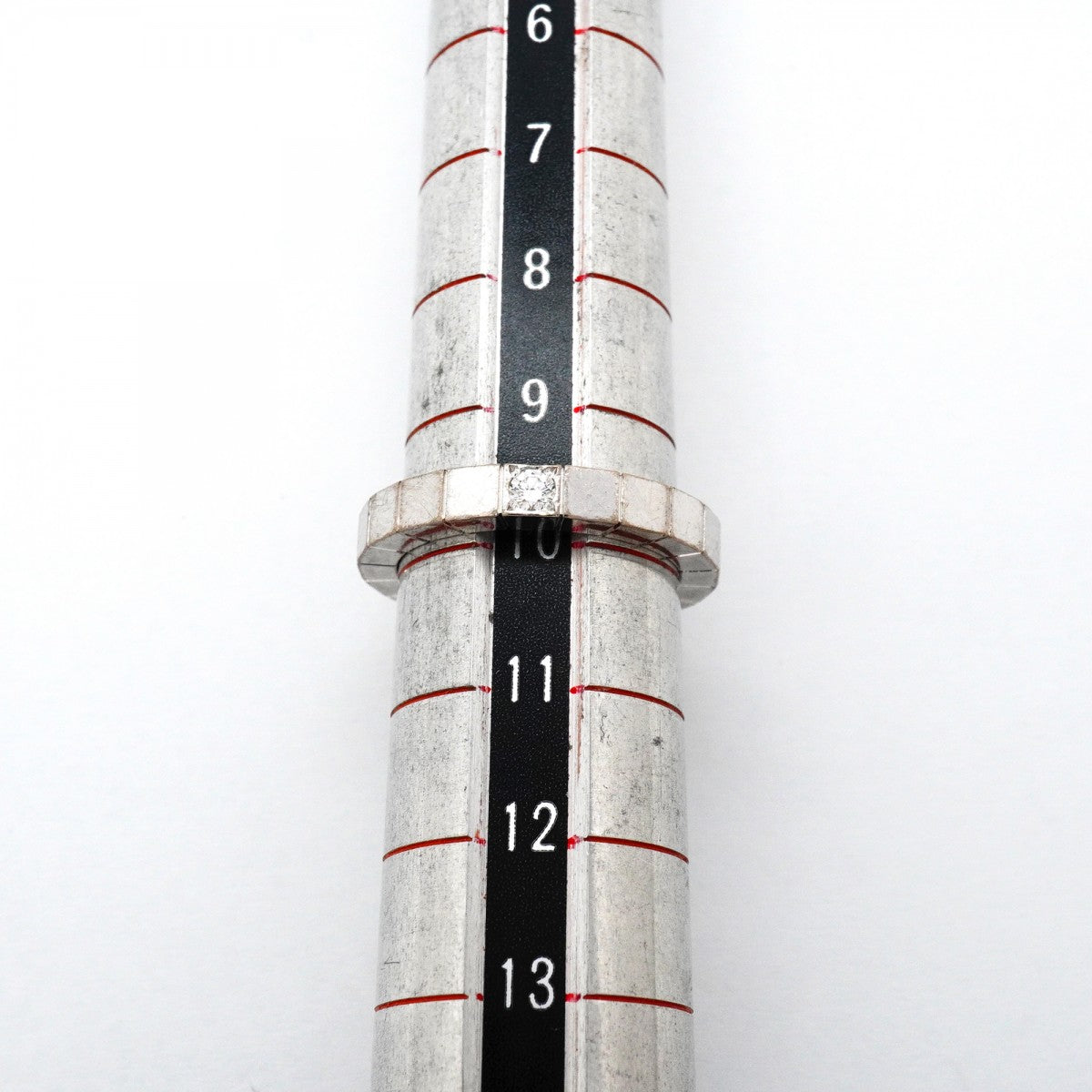 【6jfb0790】カルティエ リング ラニエール 1PD K18WG ホワイトゴールド ダイヤモンド ＃50【中古】レディース