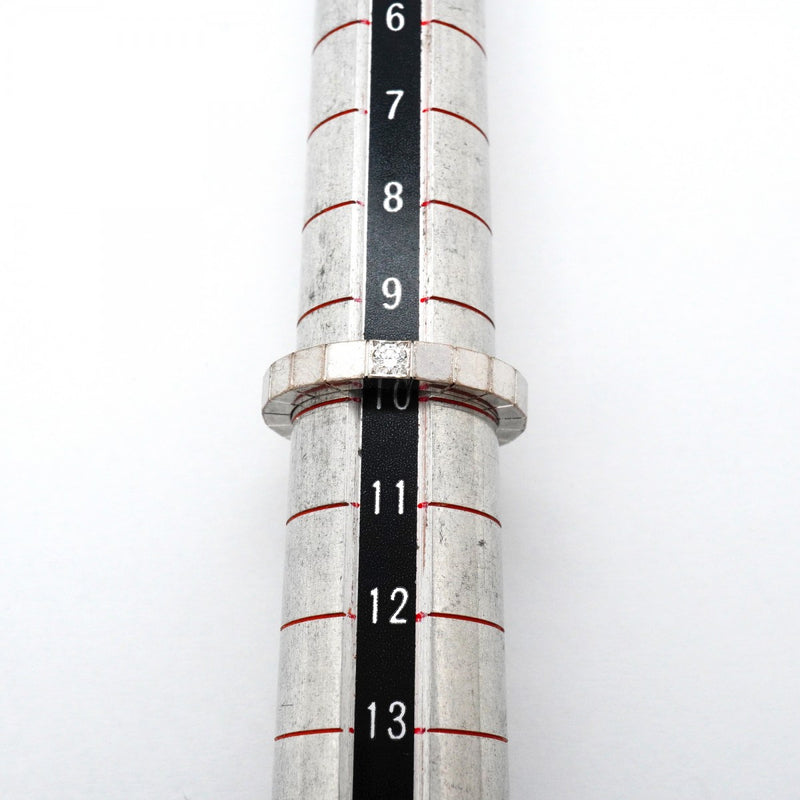 【6jfb0790】カルティエ リング ラニエール 1PD K18WG ホワイトゴールド ダイヤモンド ＃50【中古】レディース