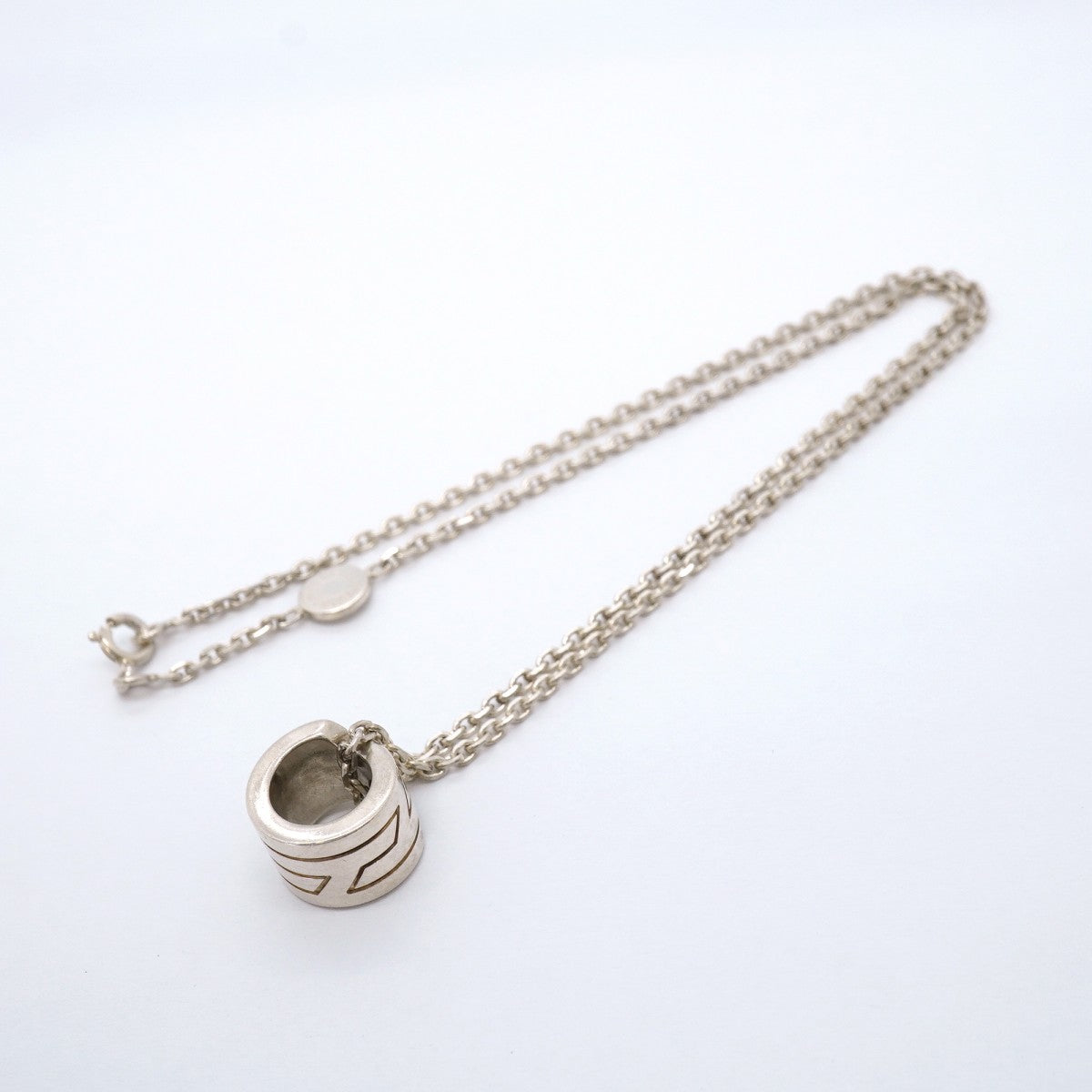 【6jfb0794】エルメス ネックレス イタリーク シルバー925【中古】レディース