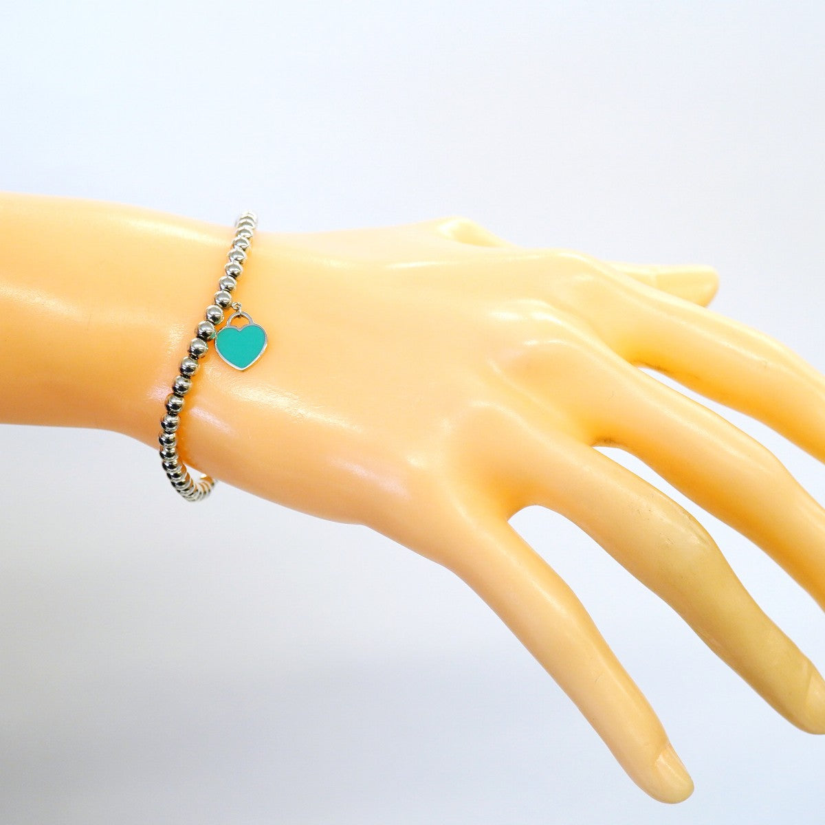 【6jfb0795】ティファニー ブレスレット リターントゥ/ボールチェーン シルバー925 ブルー【中古】レディース