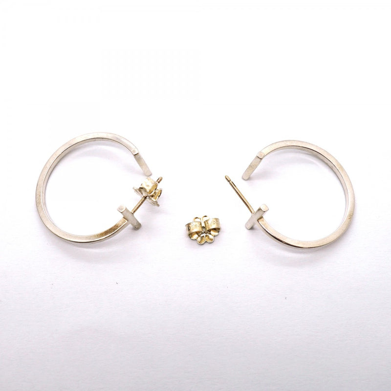 【6jfb0801】ティファニー ピアス Tワイヤー フープ シルバー925【中古】レディース