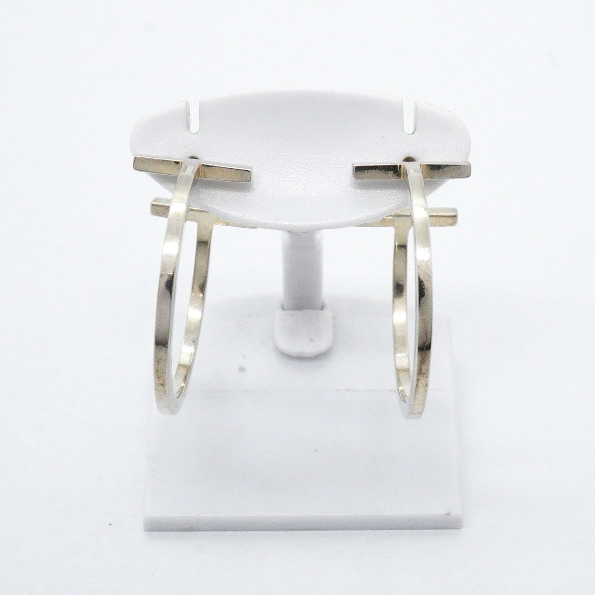 【6jfb0801】ティファニー ピアス Tワイヤー フープ シルバー925【中古】レディース