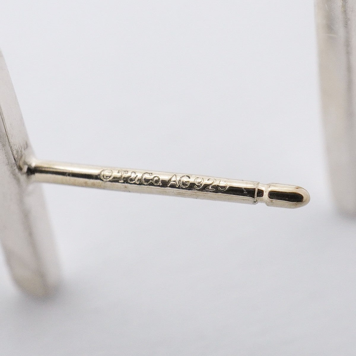 【6jfb0801】ティファニー ピアス Tワイヤー フープ シルバー925【中古】レディース