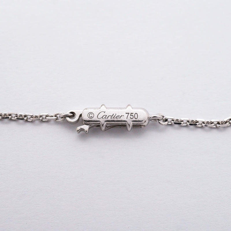 【6jfb0806】カルティエ ネックレス Cハート K18WG ホワイトゴールド【中古】レディース