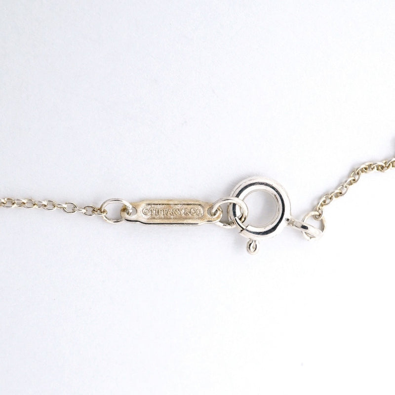 【6jfb0814-k】ティファニー ネックレス ダブルリターントゥハート シルバー925 ブルー【中古】レディース