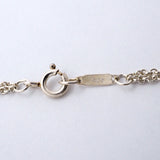 【6jfb0815-k】ティファニー ネックレス インフィニティ ダブルチェーン シルバー925【中古】レディース