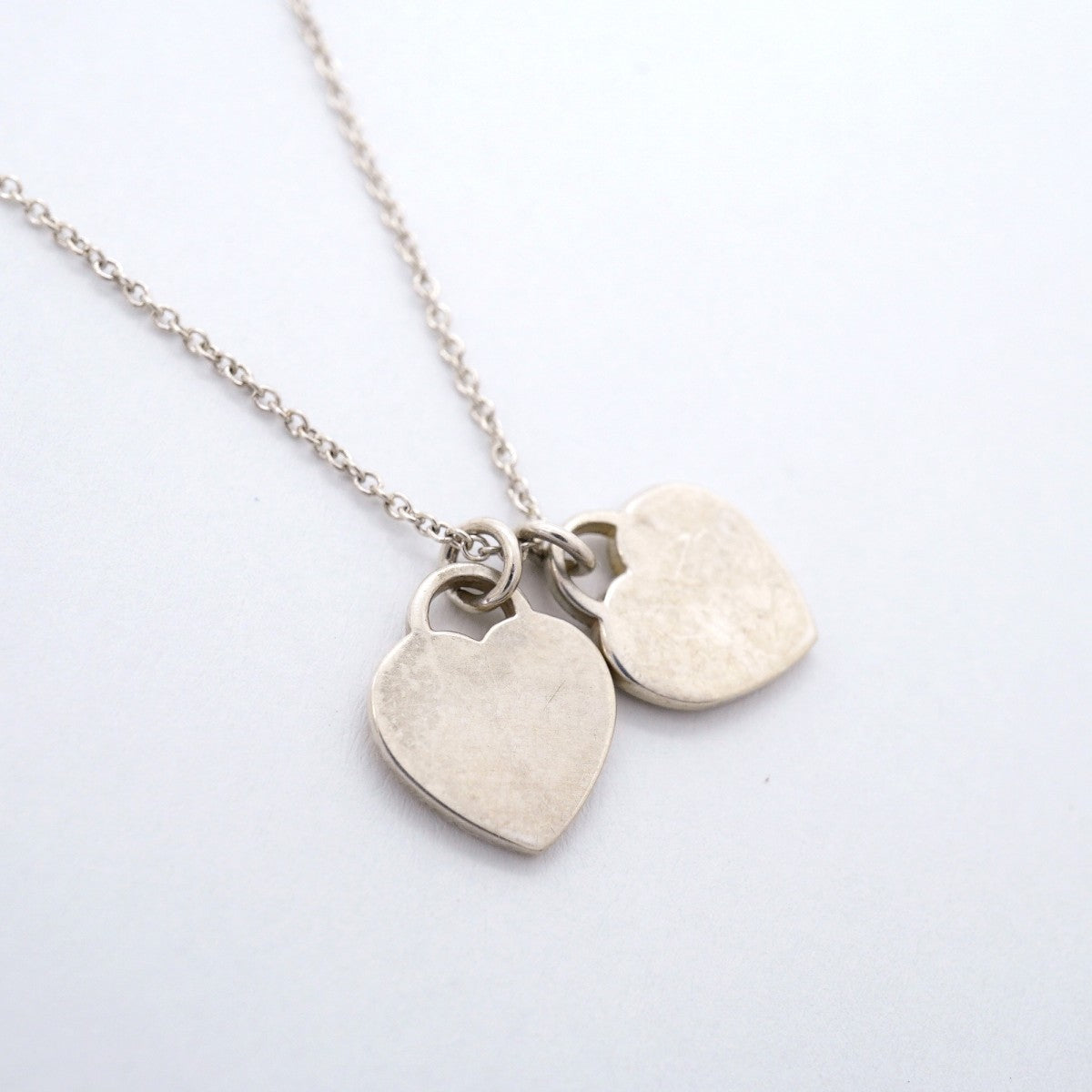 【6jfb0816-k】ティファニー ネックレス ダブルリターントゥハート シルバー925 ピンク【中古】レディース