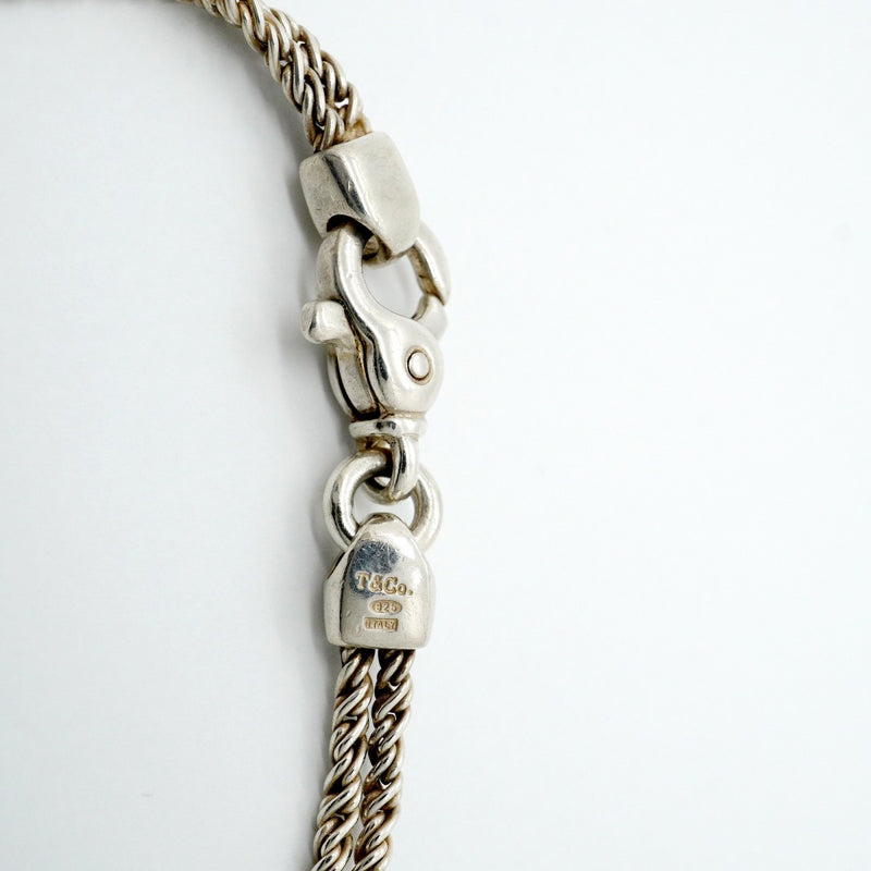 【6jfb0822-k】ティファニー ブレスレット センターノット/ダブルロープ シルバー925【中古】メンズ レディース ユニセックス