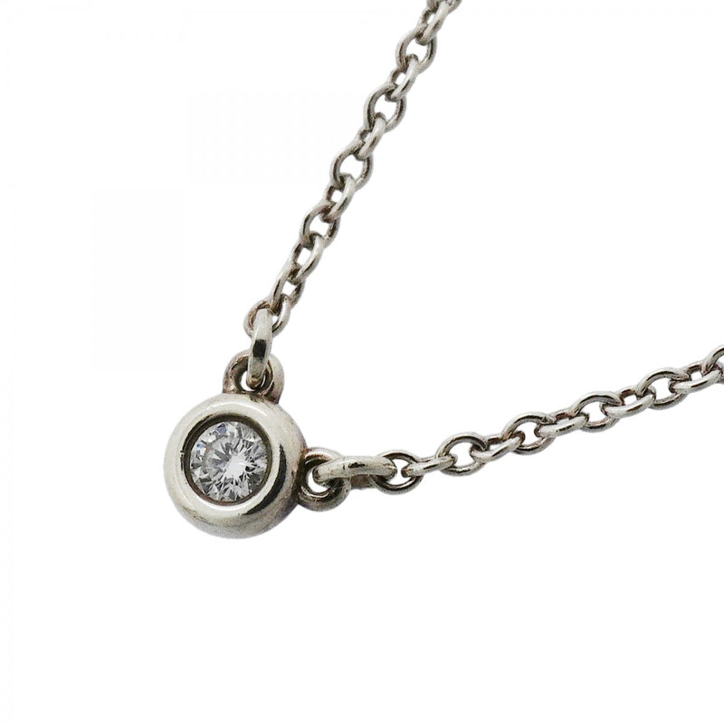 【6jfb0824-k】ティファニー ネックレス バイザヤード 1PD シルバー925 ダイヤモンド【中古】レディース