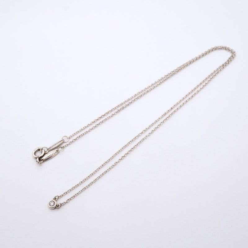【6jfb0824-k】ティファニー ネックレス バイザヤード 1PD シルバー925 ダイヤモンド【中古】レディース