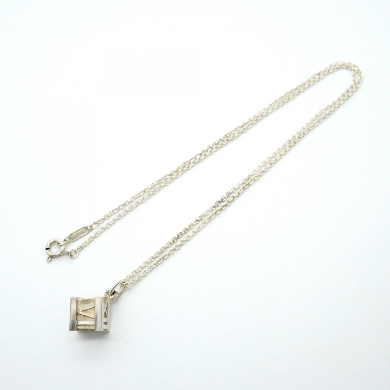【6jfb0825-k】ティファニー ネックレス アトラス キューブ シルバー925【中古】レディース