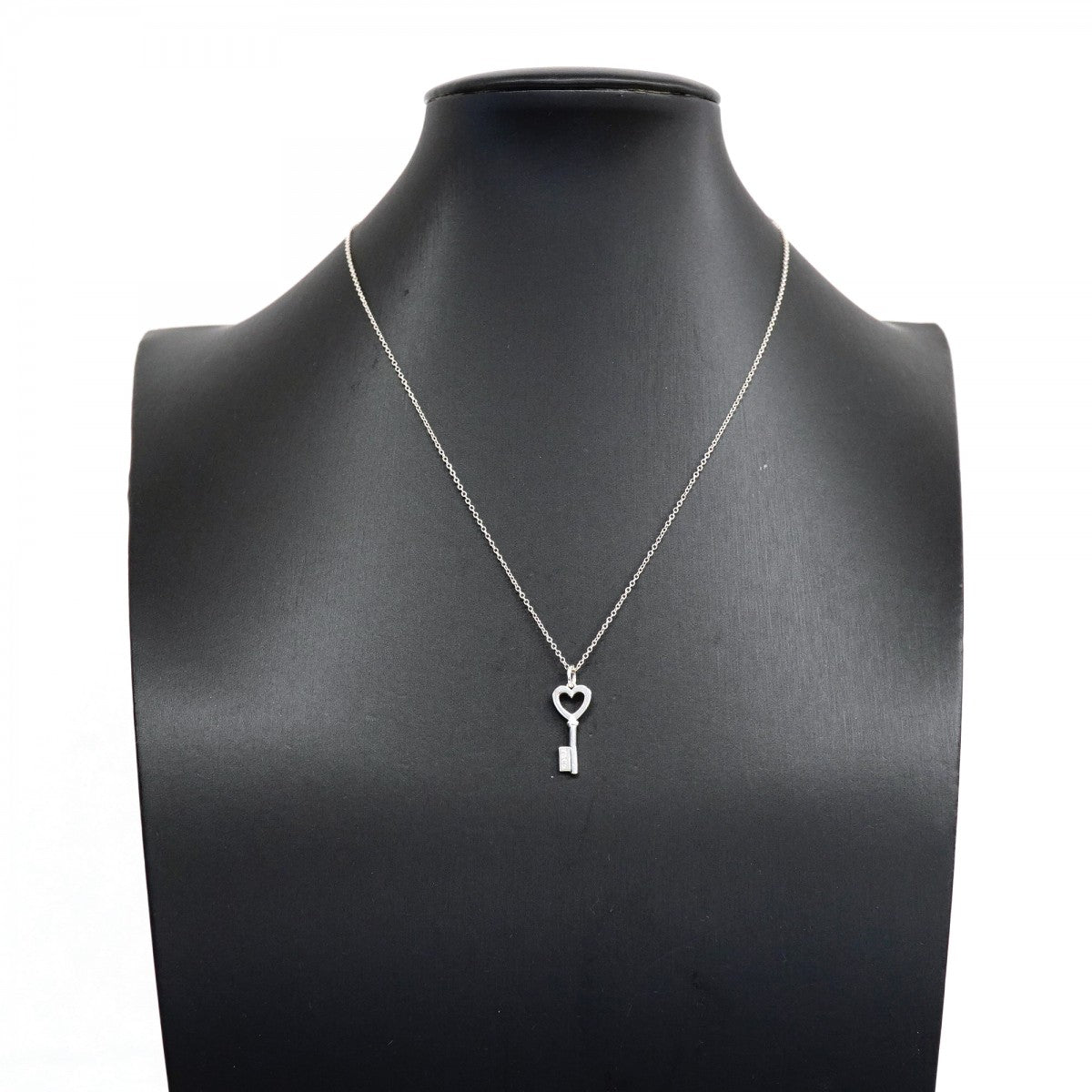 【6jfb0826-k】ティファニー ネックレス ハートキー シルバー925【中古】レディース