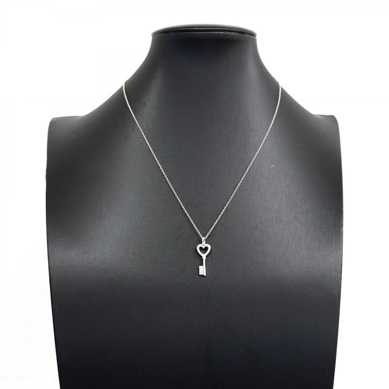 【6jfb0826-k】ティファニー ネックレス ハートキー シルバー925【中古】レディース