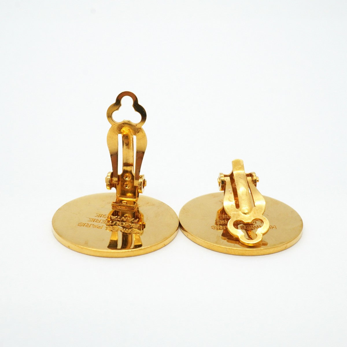 【6jfb0829-k】エルメス イヤリング セリエ GPメッキ ゴールド【中古】レディース