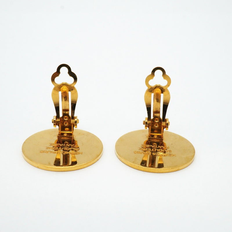 【6jfb0829-k】エルメス イヤリング セリエ GPメッキ ゴールド【中古】レディース