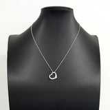 【6jfb0834-k】ティファニー ネックレス オープンハート シルバー925【中古】レディース