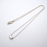 【6jfb0836-k】ティファニー ネックレス ビーン シルバー925【中古】レディース