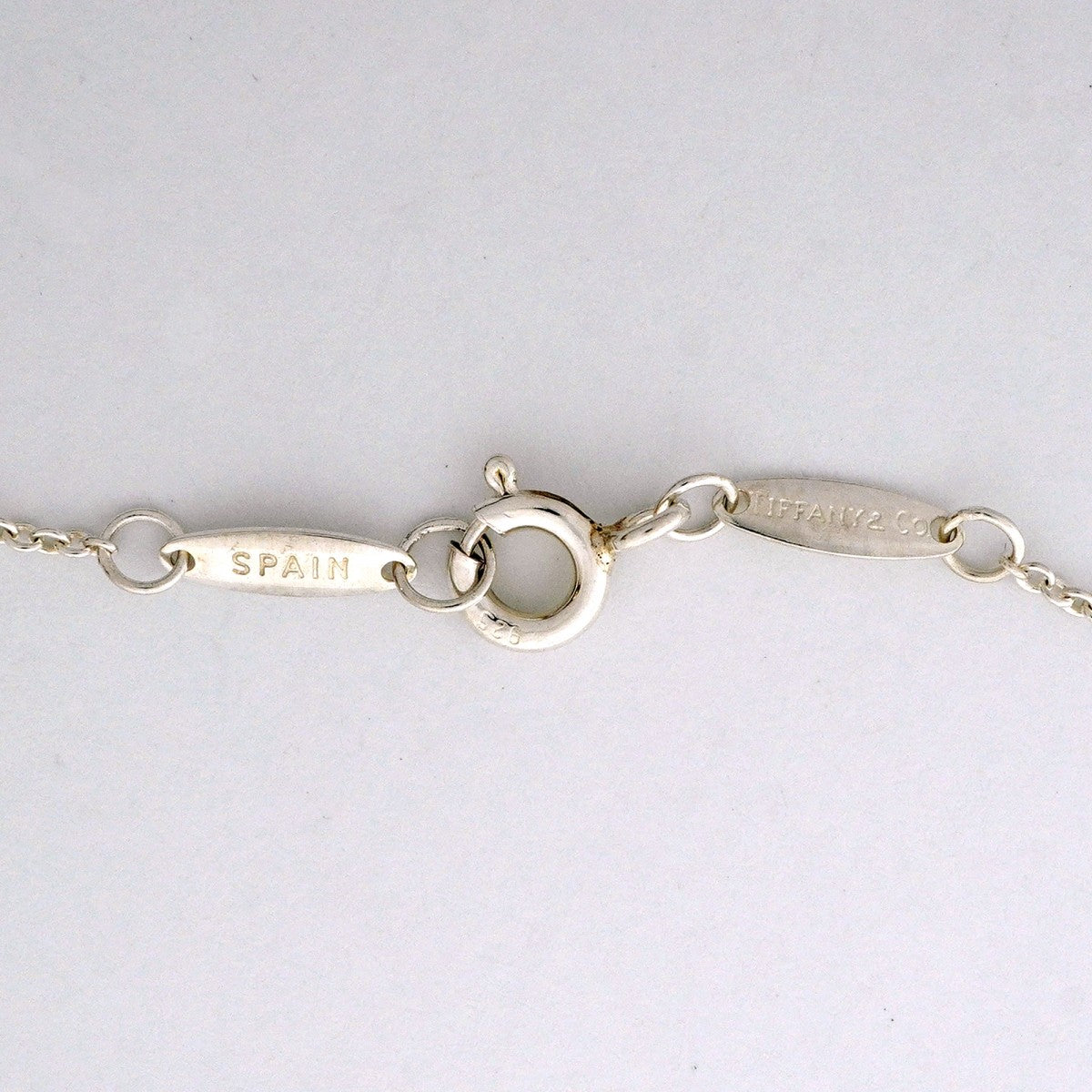 【6jfb0836-k】ティファニー ネックレス ビーン シルバー925【中古】レディース