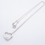 【6jfb0842-k】ティファニー ネックレス オープンハート シルバー925【中古】レディース