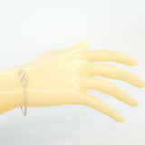 【6jfb0844-k】ティファニー ブレスレット インフィニティ ダブルチェーン シルバー925【中古】レディース