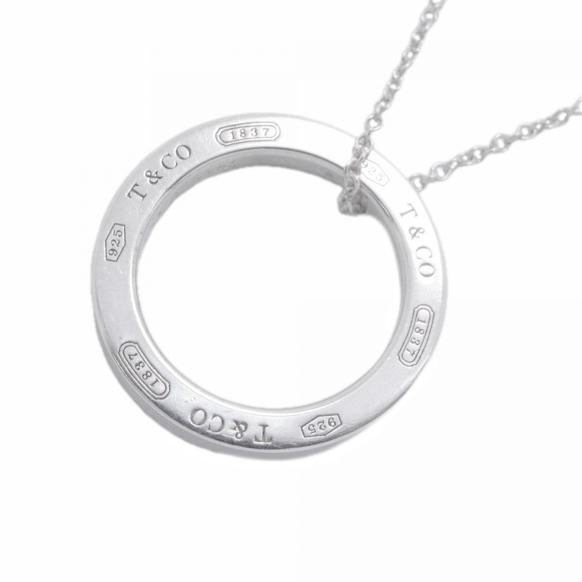 【6jfb0846-k】ティファニー ネックレス 1837/サークル シルバー925【中古】レディース