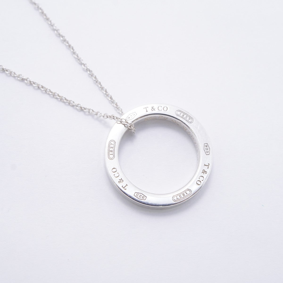 【6jfb0846-k】ティファニー ネックレス 1837/サークル シルバー925【中古】レディース