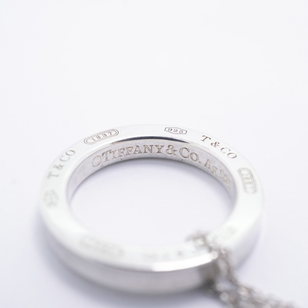 【6jfb0846-k】ティファニー ネックレス 1837/サークル シルバー925【中古】レディース