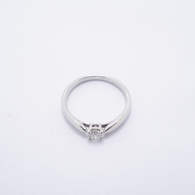 【6jfb0847】ティファニー リング ハーモニー 1PD Pt950 プラチナ ダイヤモンド 0.23ct 7.5号【中古】レディース
