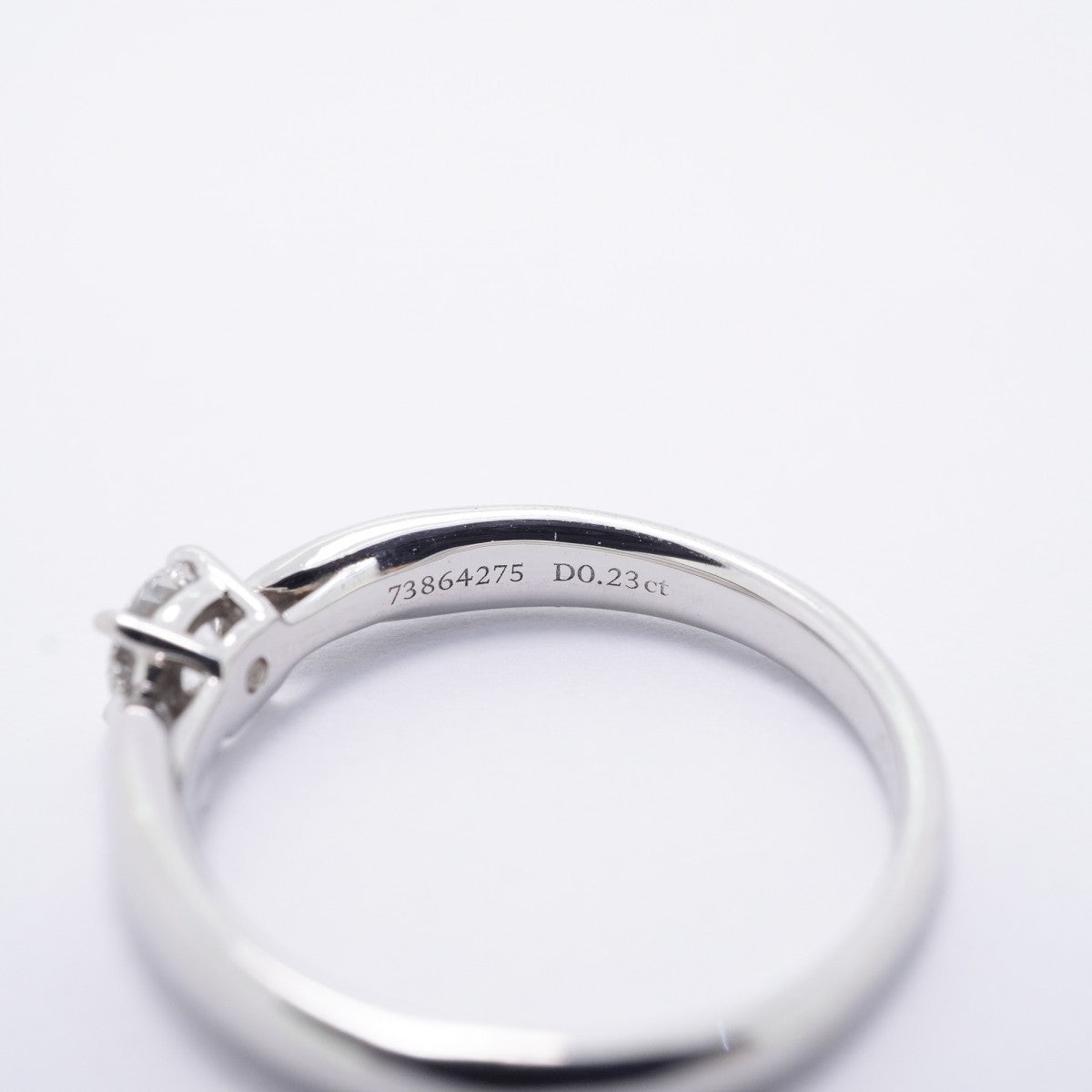 【6jfb0847】ティファニー リング ハーモニー 1PD Pt950 プラチナ ダイヤモンド 0.23ct 7.5号【中古】レディース