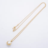 【6jfb0850】ティファニー ネックレス オリーブリーフ K18YG イエローゴールド パール【中古】レディース