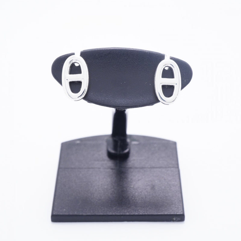 【6jfb0851】エルメス ピアス シェーヌダンクル TPM シルバー925【中古】レディース