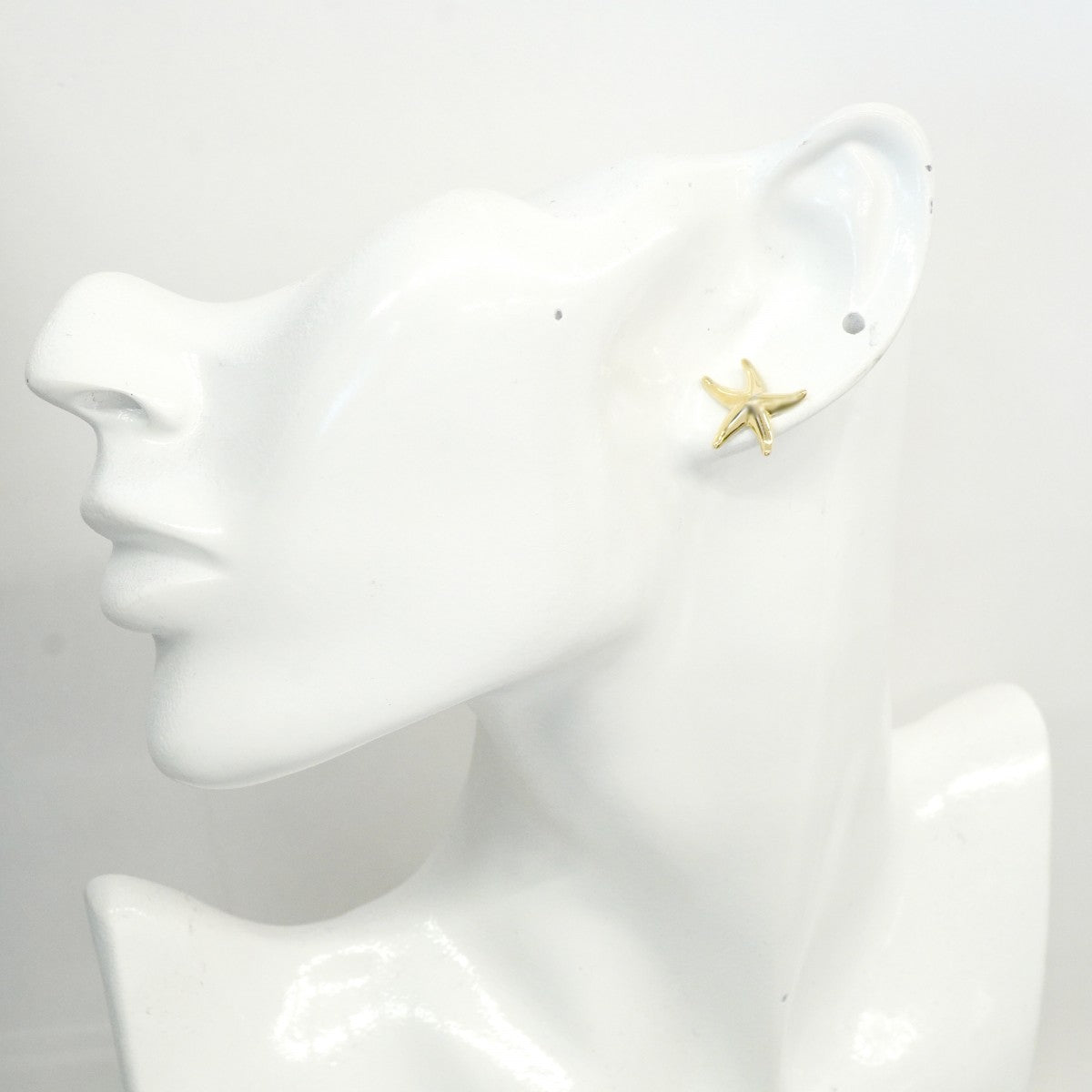 【6jfb0852】ティファニー ピアス スターフィッシュ K18YG イエローゴールド【中古】レディース