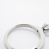 【6jfb0855】ティファニー リング ソリティア 1PD Pt950 プラチナ ダイヤモンド 0.34ct 7.5号【中古】レディース