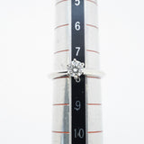【6jfb0855】ティファニー リング ソリティア 1PD Pt950 プラチナ ダイヤモンド 0.34ct 7.5号【中古】レディース