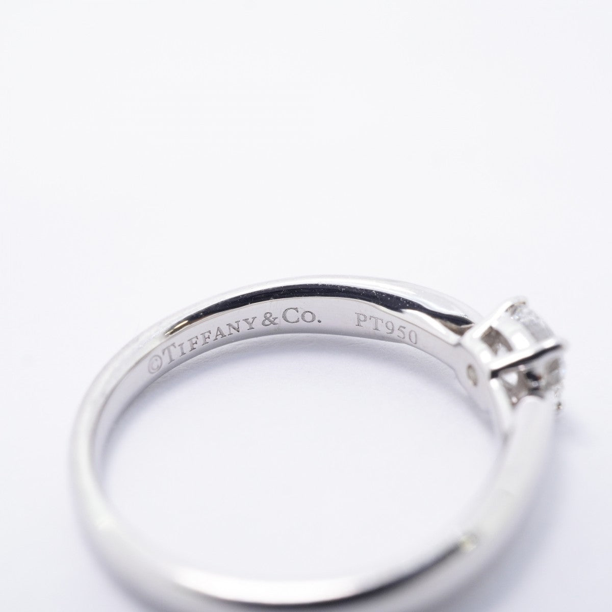 【6jfb0857】ティファニー リング ハーモニー 1PD Pt950 プラチナ ダイヤモンド 0.27ct 6.5号【中古】レディース