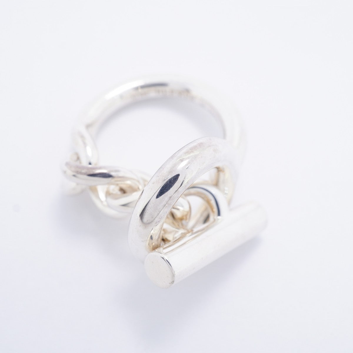 【6jfb0859】エルメス リング クロワゼット シルバー925 ＃52【中古】レディース