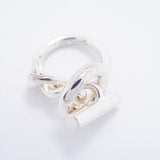 【6jfb0859】エルメス リング クロワゼット シルバー925 ＃52【中古】レディース