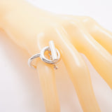 【6jfb0859】エルメス リング クロワゼット シルバー925 ＃52【中古】レディース