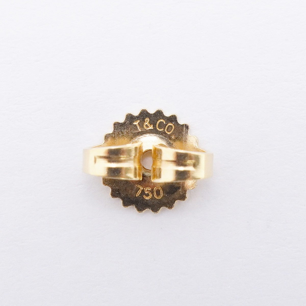 【6jfb0861】ティファニー ピアス ノット K18YG イエローゴールド【中古】レディース