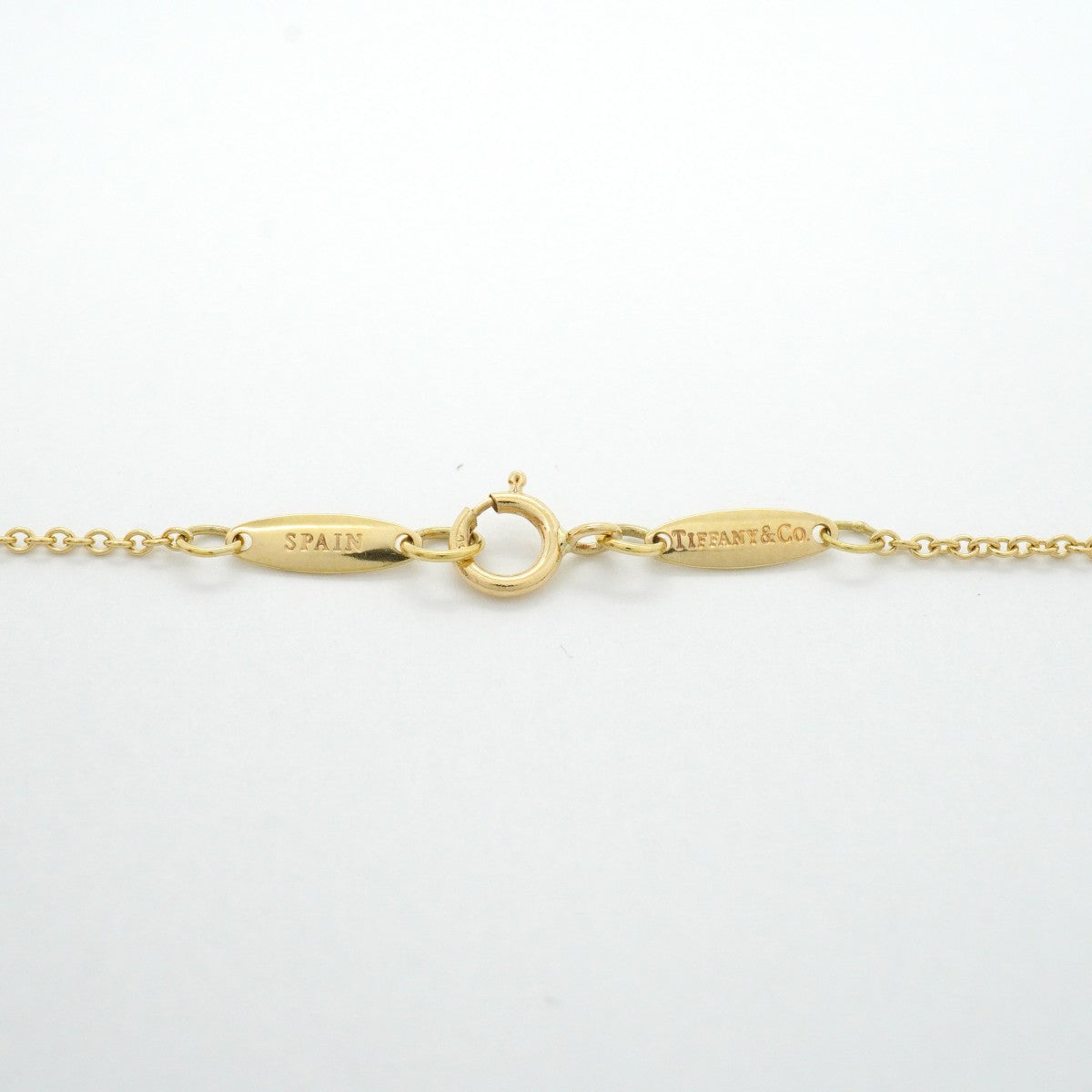 【6jfb0862】ティファニー ネックレス ビーン K18YG イエローゴールド【中古】レディース