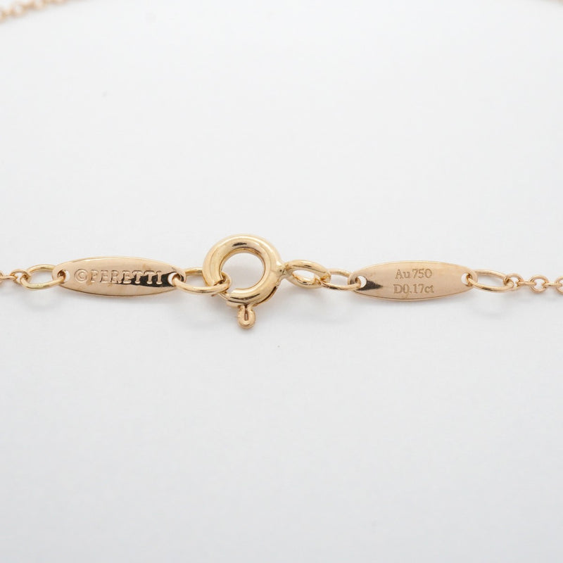 【6jfb0864】ティファニー ネックレス バイザヤード 1PD K18PG ピンクゴールド ダイヤモンド 0.17ct【中古】レディース