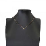 【6jfb0864】ティファニー ネックレス バイザヤード 1PD K18PG ピンクゴールド ダイヤモンド 0.17ct【中古】レディース