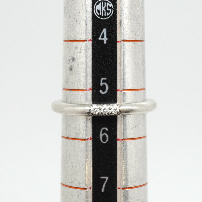 【6jfb0866】ティファニー リング フォーエバー 3PD Pt950 プラチナ ダイヤモンド 5.5号【中古】レディース