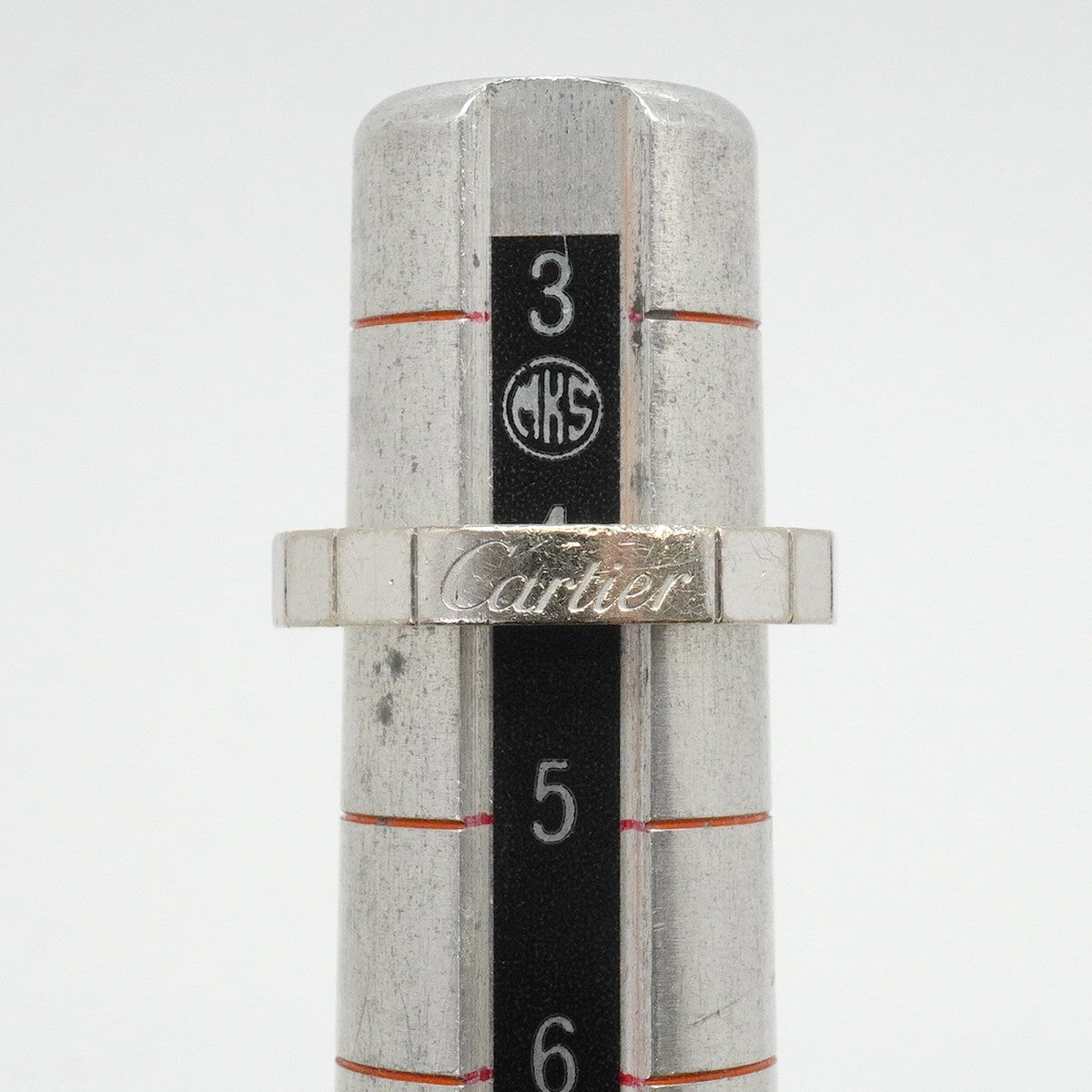【6jfb0869】カルティエ リング ラニエール K18WG ホワイトゴールド ＃44【中古】レディース