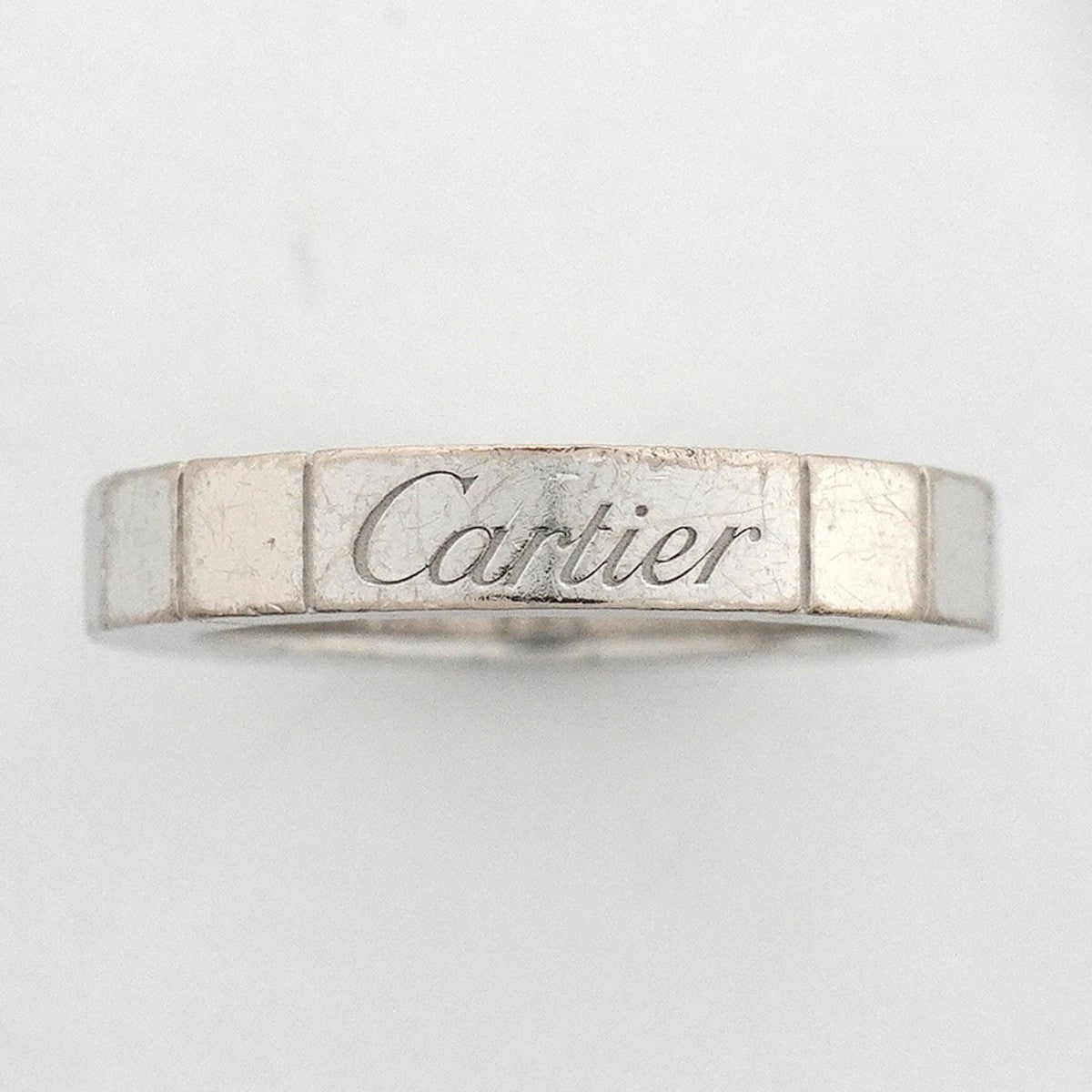 【6jfb0869】カルティエ リング ラニエール K18WG ホワイトゴールド ＃44【中古】レディース
