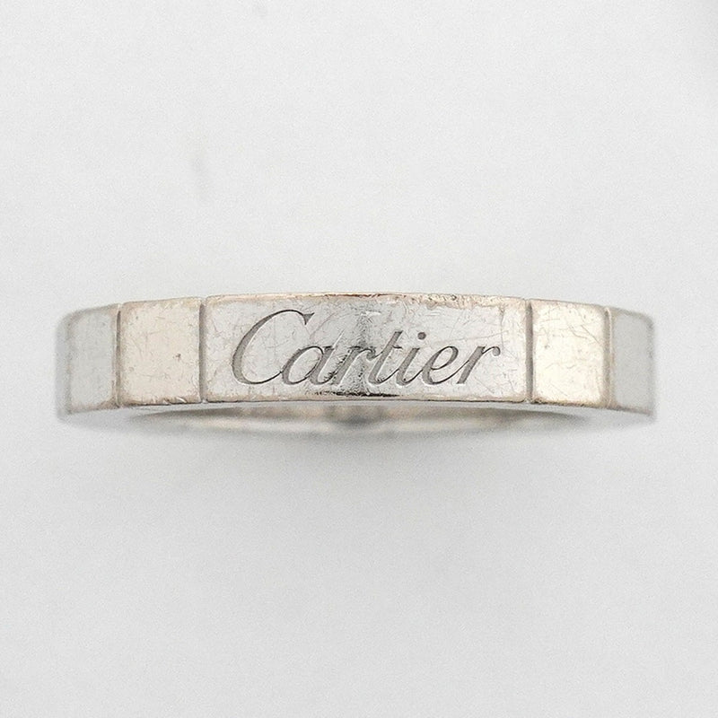 【6jfb0869】カルティエ リング ラニエール K18WG ホワイトゴールド ＃44【中古】レディース