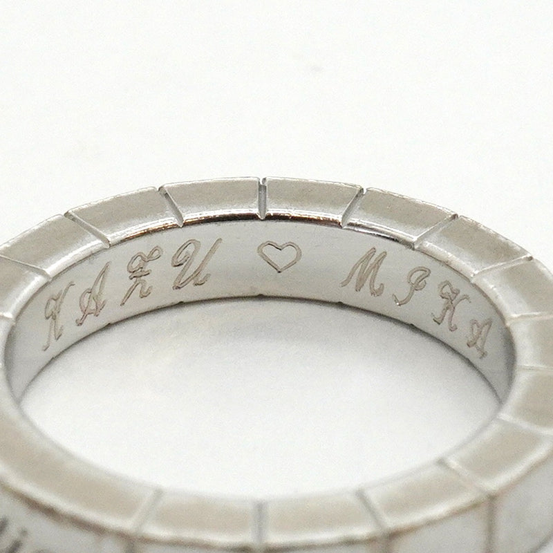 【6jfb0869】カルティエ リング ラニエール K18WG ホワイトゴールド ＃44【中古】レディース
